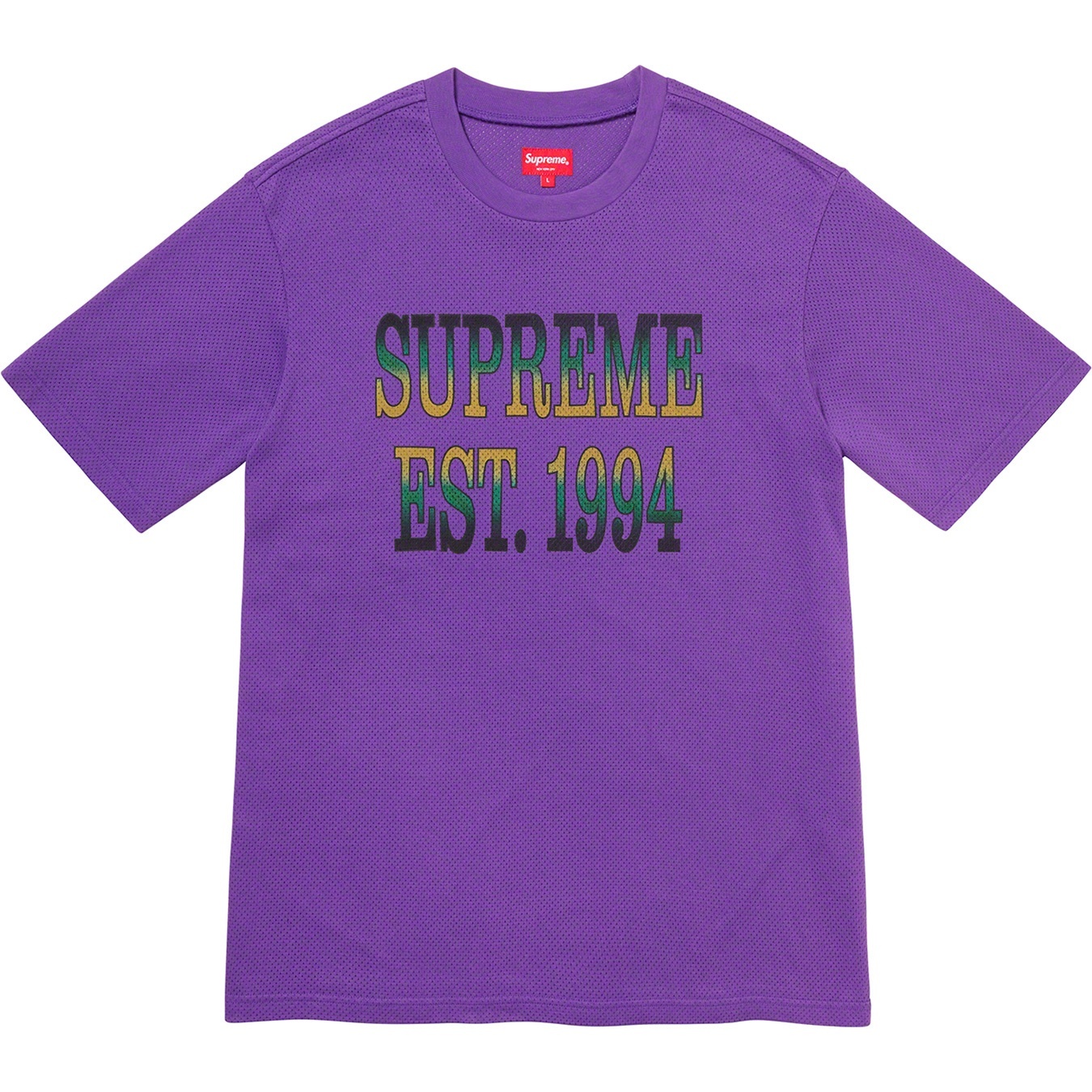 Cotton Mesh Gradient Logo S/S Top view 3